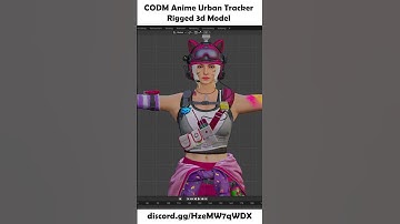 CODM Anime Urban Tracker Rigged 3D Model | Call of Duty Mobile | #Shorts #GamingArt #Anime
