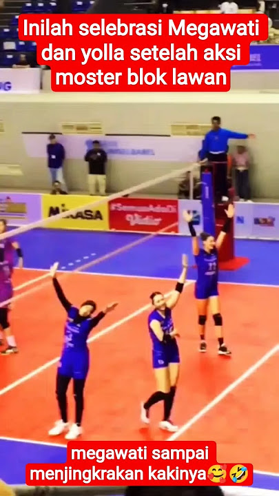 AKSI SELEBRASI MEGAWATI DAN YOLLA SETELAH MOSTER BLOK