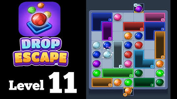 Drop Escape Color Puzzle level 11 Gameplay Walkthrough Solution