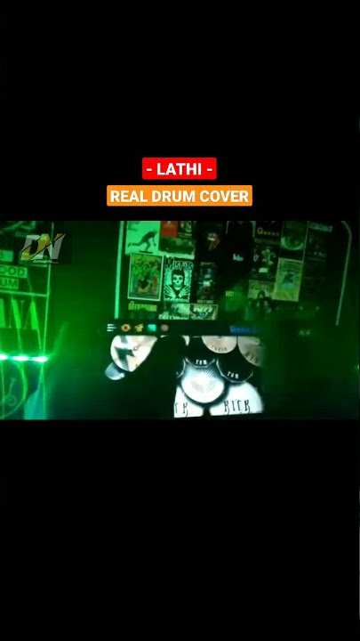 LATHI - WEIRD GENIUS || FT. SARA WAJARA || REAL DRUM COVER#shorts #tiktok #realdrum #viral
