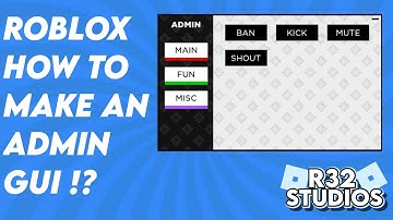 Roblox Studio How to Make an only Admin GUI