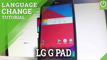 LG V490 G Pad 8.0 LTE LANGUAGE SETTINGS / Change Language
