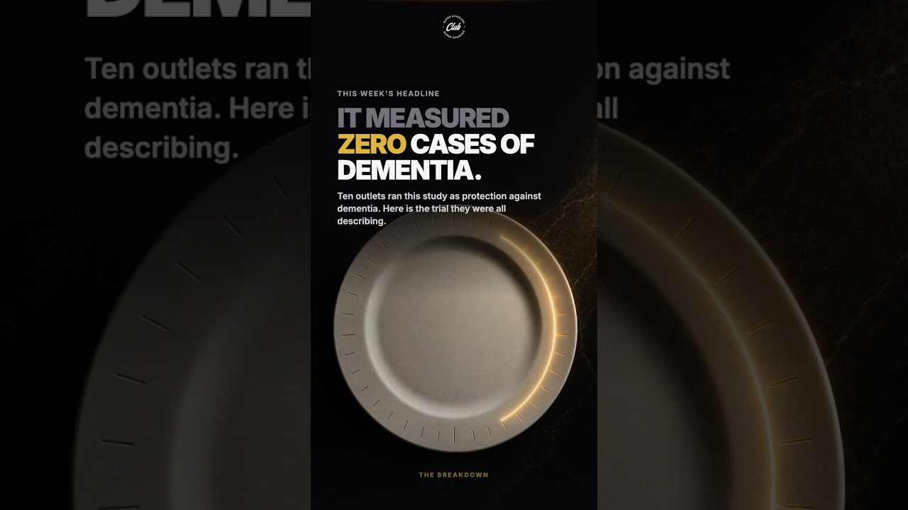 Intermittent Fasting for Brain Health: The Study Everyone Ran Was a Bone Trial