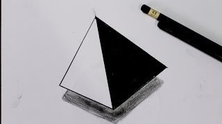 Como desenhar uma  pirâmide I How to Draw a Pyramid - Atevaldo Novais