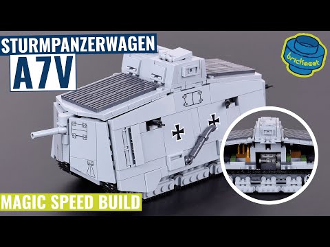 New Toaster with Interior - Sturmpanzerwagen A7V - COBI 2989 (Speed Build Review)