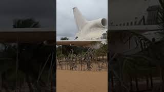 Airplane on the beach Cotonou,Benin @mhbvlog