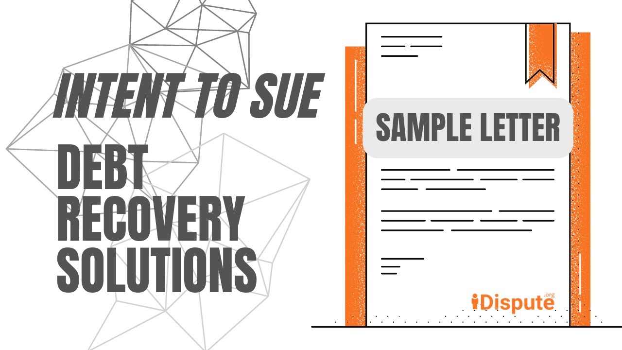 Debt Recovery Solutions Demand Letter - FDCPA Violation; Intent to Sue | Fix Credit Report (Sample)