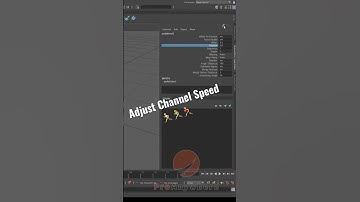 😱Adjust Channel Speed [Autodesk Maya]🏃
