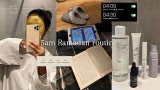 My 4am* Ramadan Morning Routine | Skin care + Prayer + Shower etc | Hikmaefrem