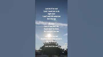 Thumbnail of Lord Do It For Me!