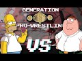 Simpsons VS Family Guy - Gen S Pro Wrestling