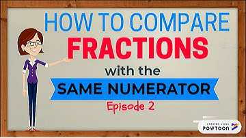 Comparing Fractions with Common Numerators