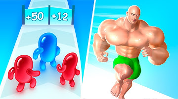 Join Blob Clash 3D 🆚 Muscle Rush🌻🧿🌺🌈Max Levels Walkthrough Android IOS Update Gameplay DF144