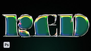 Make Your Own 3D Abstract Chrome Text Effects in Photoshop FAST!