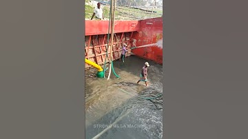 #331 Barge Unloading / Sand is Being Unloaded from Barge with Powerful Pipe Machine’s