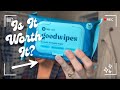 goodwipes Flushable Wipes Review 🚽 Extra Large, Septic Safe &amp; Travel Friendly