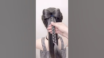 hướng dẫn cột tóc nơ siêu cute 😝