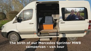 Mercedes Sprinter MWB  Our first campervan conversion, what's inside?  Vanlife UK