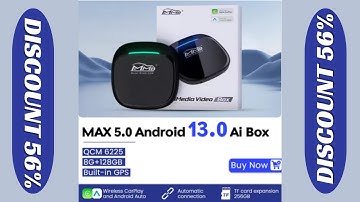 New MMB Android 13 Max 5.0 Ai Box QCM6225 8+128G Android Auto Wireless CarPlay