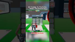 All Fortnite Steal The Brainrot Codes 🤫