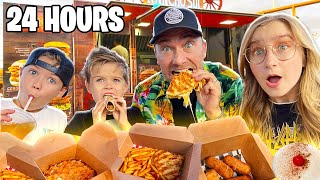 ONLY EATING at FOOD TRUCKS for 24 HOURS!