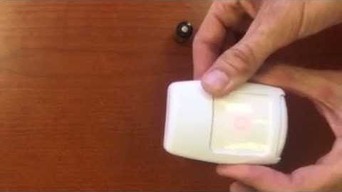 Changing battery in a Honeywell Wireless Motion