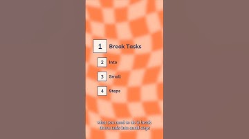 HSC Study Tips - 3. Break Tasks into Small Steps