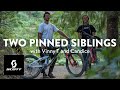 Two Pinned Siblings — Vinny T and Candice at Bike Park Châtel