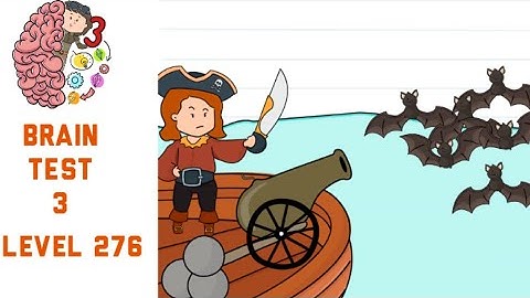 Brain Test 3 Level 276 Mary must deal with the bats chasing them Walkthrough