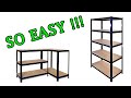 1.8M Heavy Duty Metal 5 Tier Storage Shelves - assembly & review 1.8M Heavy Duty Metal 5 Tier Storage Shelves - assembly & review