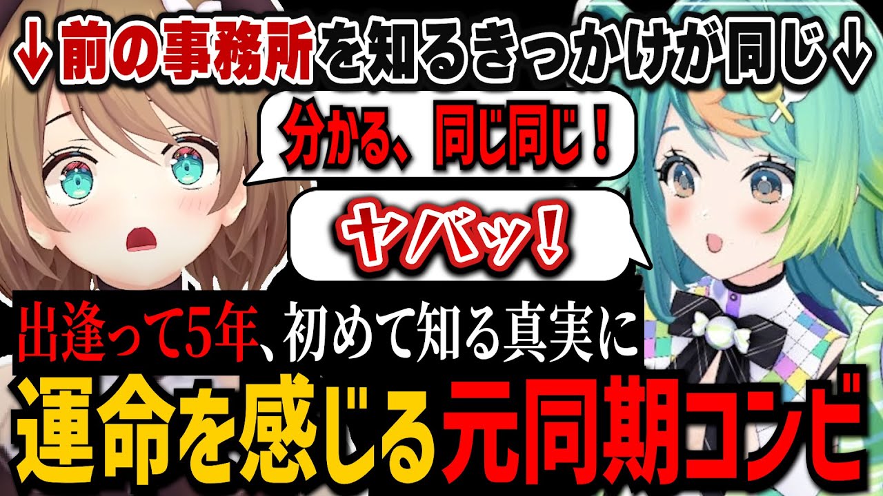 VTuberになるきっかけが同じだったことに運命を感じる元同期コンビ【栗駒こまる/ぷわぷわぽぷら/あおぎり高校/切り抜き】