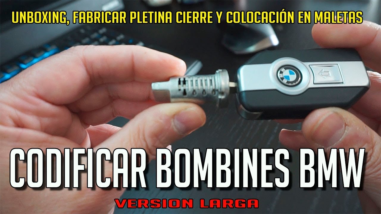CODIFICAR BOMBINES MALETAS BMW, unboxing, fabricar pletina cierre y colocación | VERSION LARGA