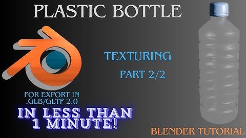 Blender Tutorial: How to Make Transparent Plastic Texture in Less Than a Minute
