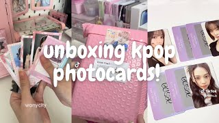 ✨ unboxing kpop photocard mails! [asmr] (tiktok compilation) | minsbymon