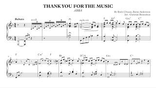 Abba - Thank You For The Music - Piano