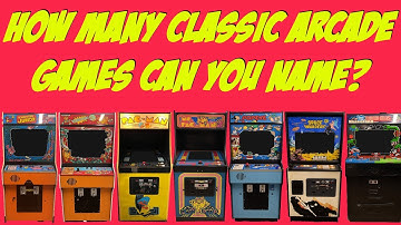 🕹️How many classic arcade games can you name from seven seconds of gameplay?