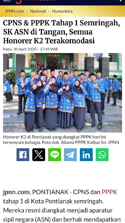 Download lagu CPNS & PPPK Tahap 1 Semringah, SK ASN di Tangan, Semua Honorer K2 Terakomodasi