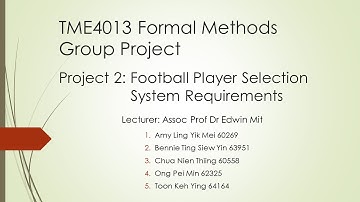 TME4013 Formal Methods Group Project