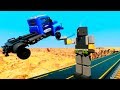 Lego Cars vs Ragdolls Falls Crasch #2 | Brick Rigs