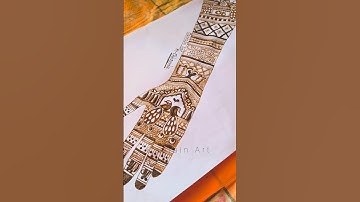 How to use border design||latest mehendi designs#mehndi #henna