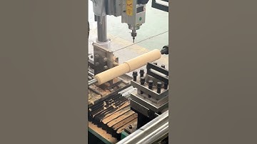 Automatic loading woodworking machinery automatic CNC wood lathe #wood #furniture #woodworking