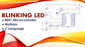 #howto #create #multisim #Blinking #LED #project ( #8051, #Multisim, #CLanguage )