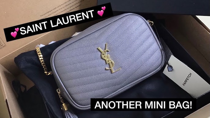 NWT AUTHENTIC SAINT Laurent Monogram Lou Camera Quilted Leather