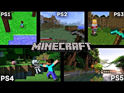 MINECRAFT PS1 VS PS2 VS PS3 VS PS4 VS PS5