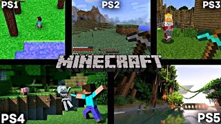 Minecraft Ps1 Vs Ps2 Vs Ps3 Vs Ps4 Vs Ps5 Youtube