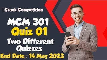MCM301 - Communication skills Quiz 1 Solution Spring 2023