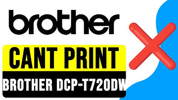 CANT PRINT Brother DCP-T720DW? 2025 | FIX Brother Printer Error