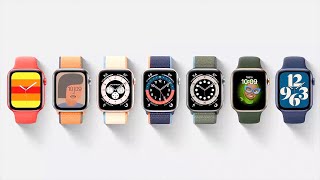 EVERY WATCH FACE! Apple Watch Series 6 reveals full design (solo loop bands)