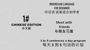 LEARN INDONESIAN LANGUAGE STAY IN YOU : 3-5 SENTENCES A DAY CHINESE VERSION