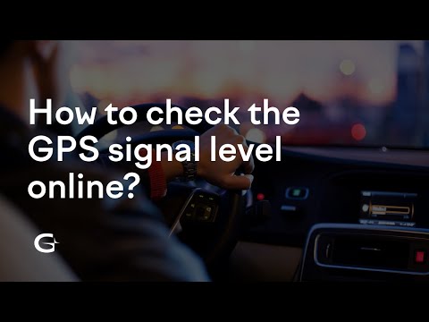 How to check the GPS signal level online?